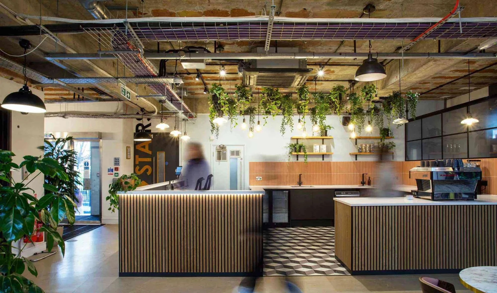 Techspace Shoreditch, Cafétéria, Londres