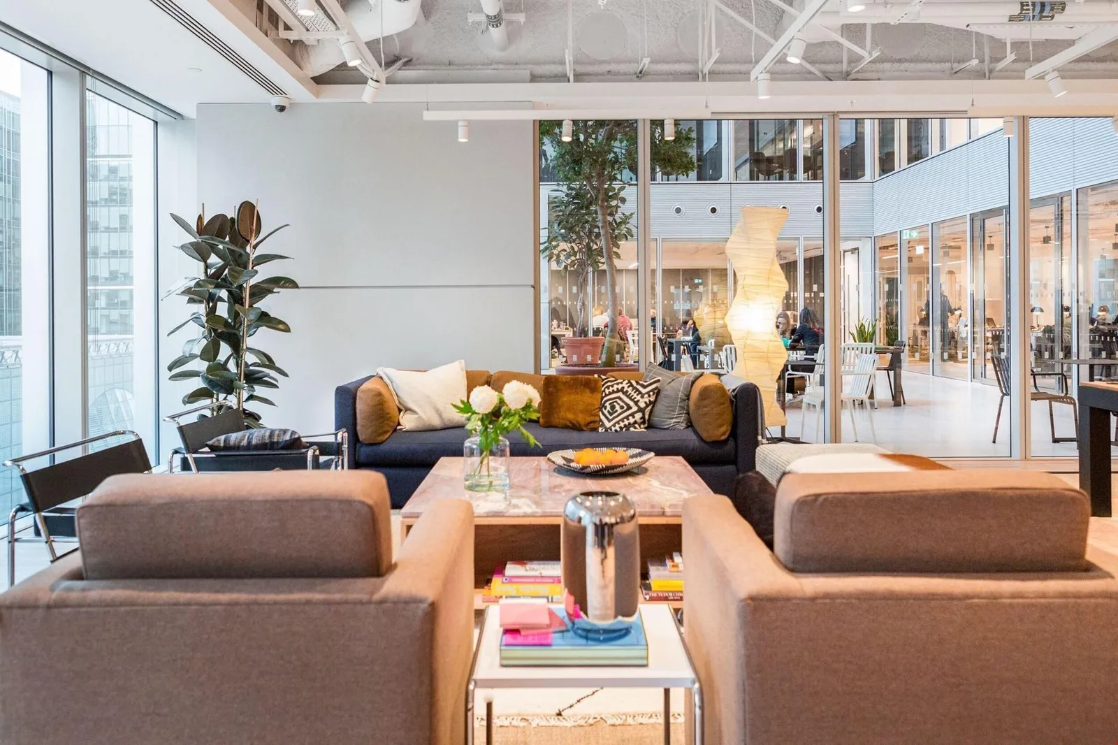 WeWork 30 Churchill Place, Espace détente, Londres