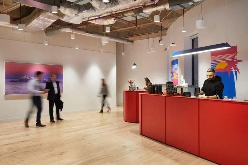 WeWork No 1 Poultry, Reception, London