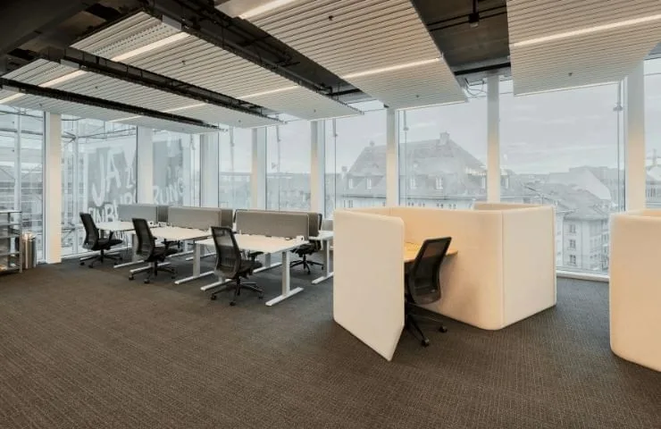 Work per minute, Open-plan office, Bern