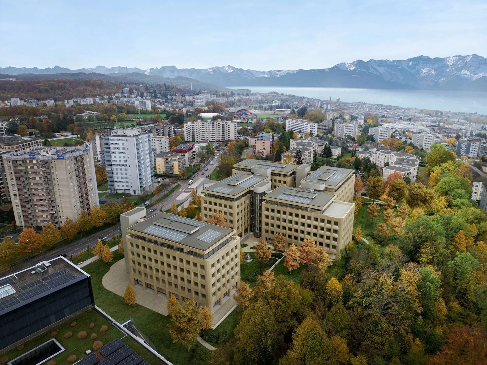 World Trade Center Lausanne, Gebäudefassade, Lausanne